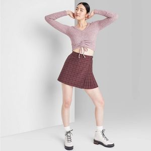 Wild Fable Ruched Sweater XS Pink